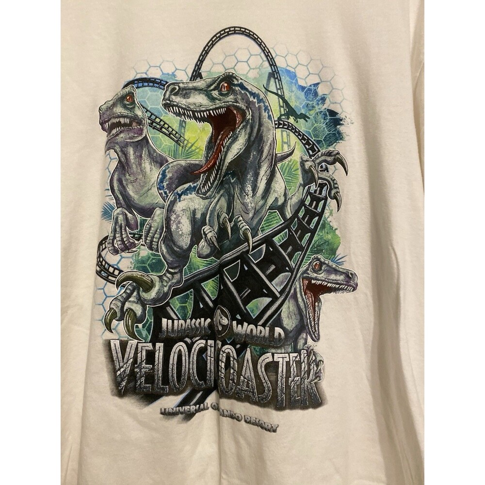 Jurassic World Universal Studios Parks Velocicoaster Attraction Raptors Men’s LG